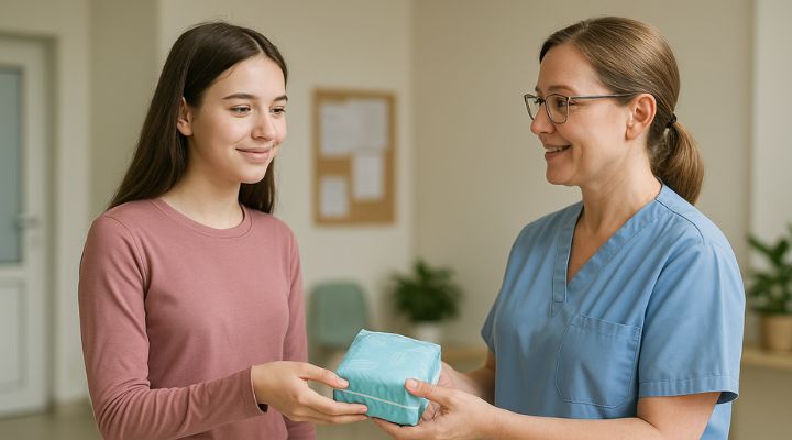 como conseguir absorvente gratis